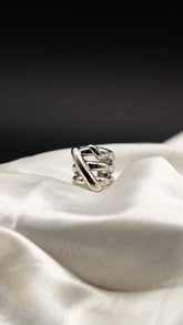 Silver Vera Loop Statement Ring